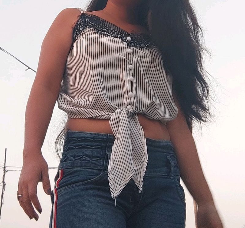 Sleeveless Crop Top For Women