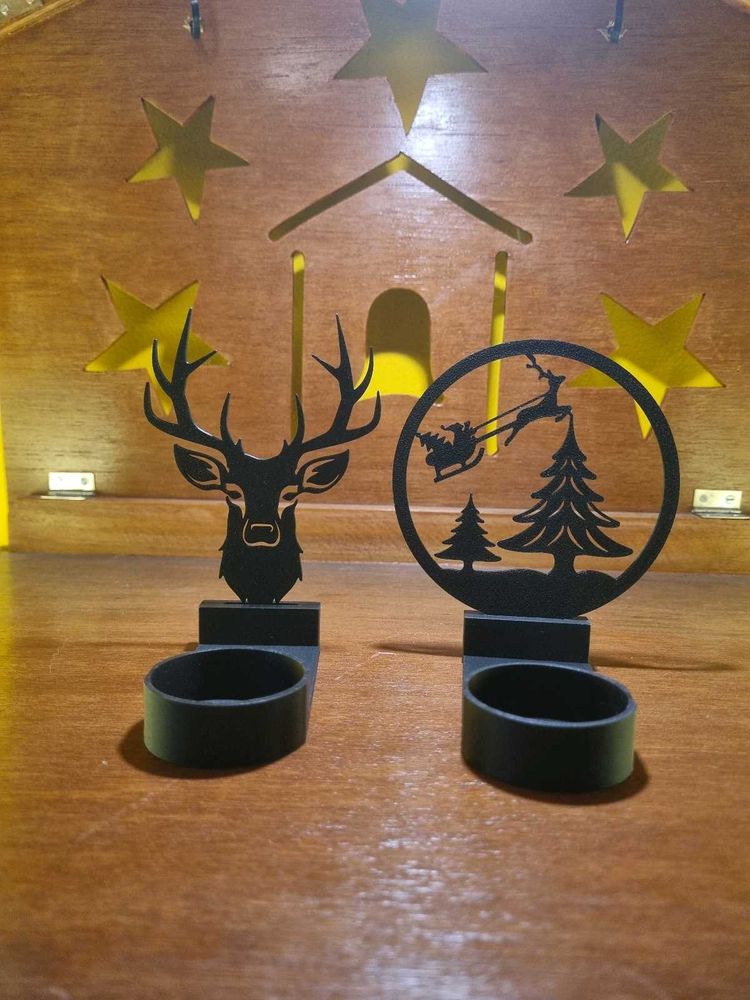 3D printed Festive Holiday Candle Holders