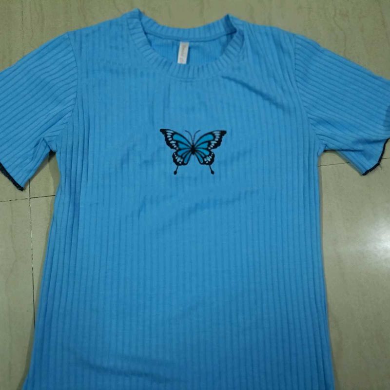 Blue Butterfly Tee