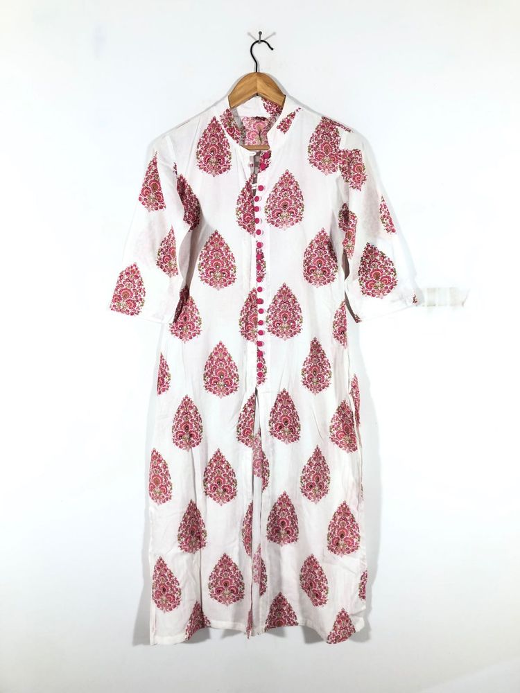 Off White Printed Kurta (Women’s)