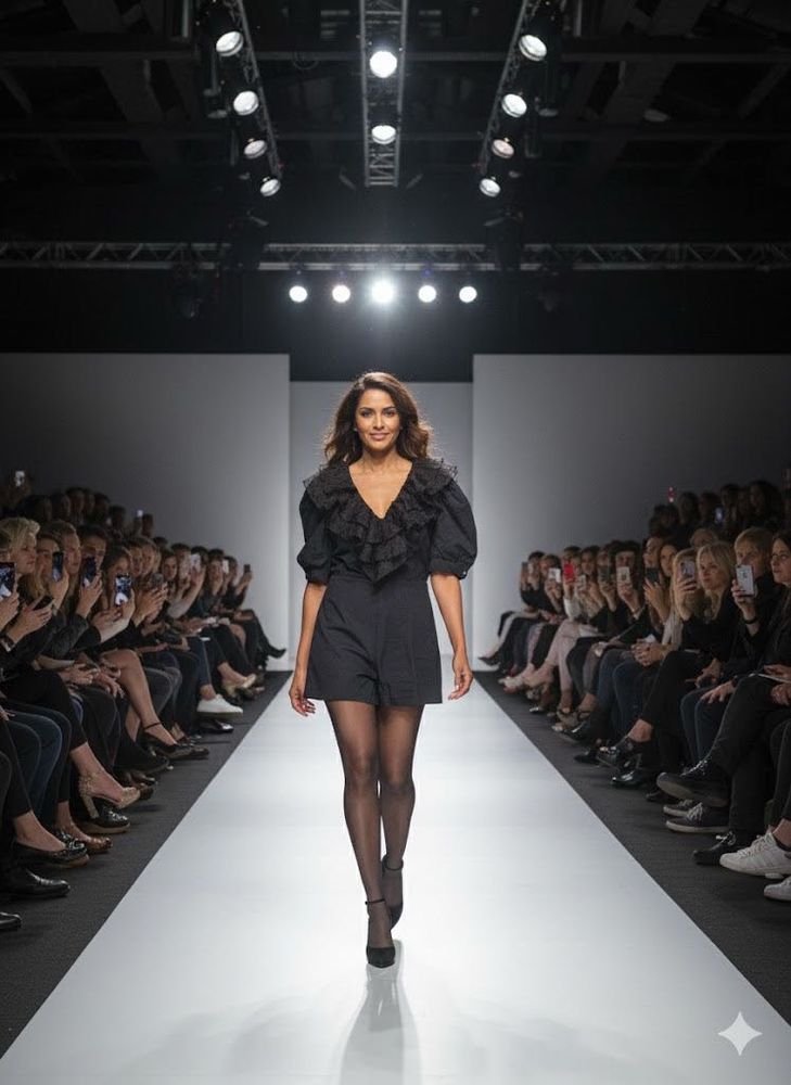 DRAMA ALERT! 🖤RIVER ISLAND Swiss Dot RuffleRomper