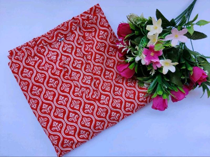 Red  Kurta