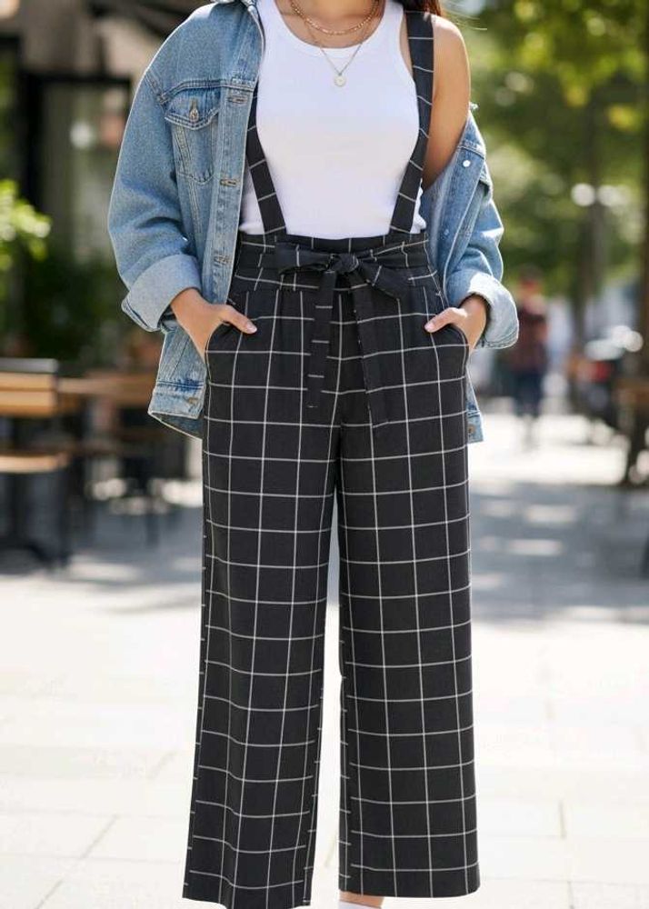 Elegant Black Jumpsuit. Romber Dress Dungaree 🖤👑