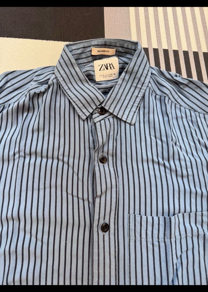 New ZARA Mens Shirt Half-Sleeve Original Branded