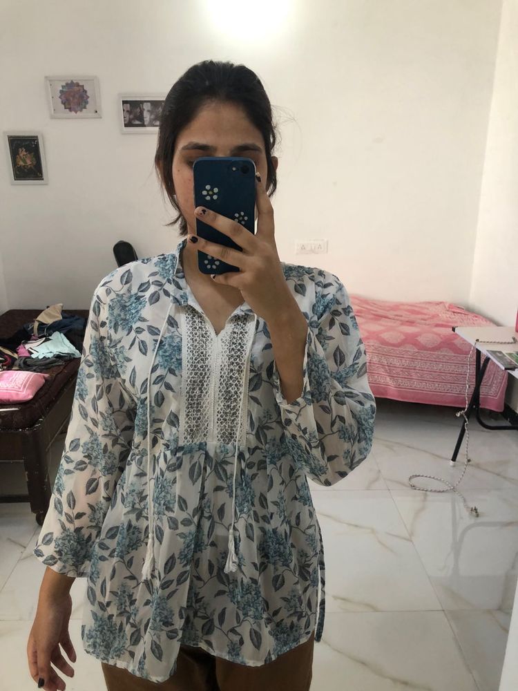 Flower Printed Top