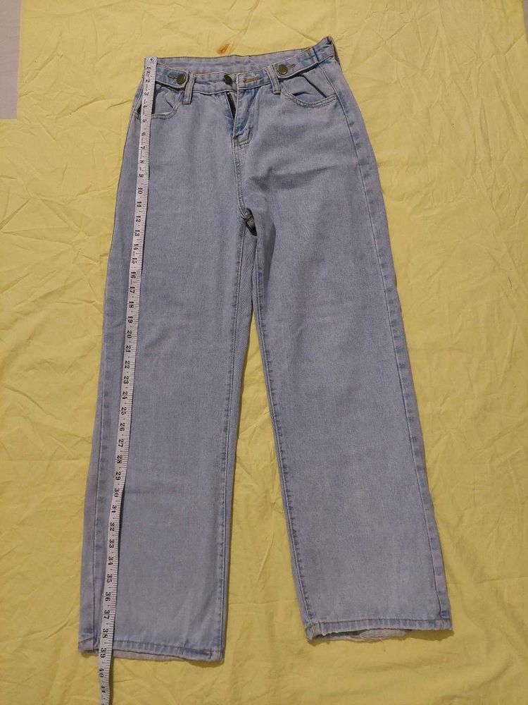 Light Wash Wide Leg Jeans