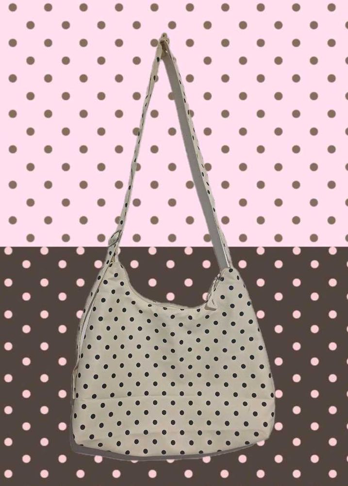 Y2k Cream Polka Dot Crossbody Bag🪽