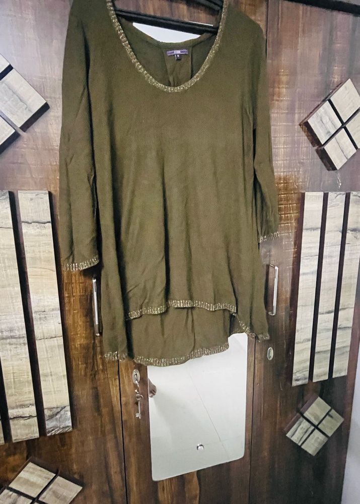 Olive Green Top