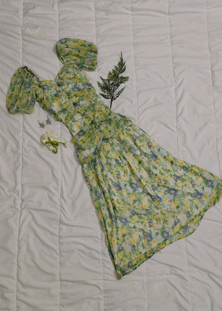 Floral Print Midi Dress