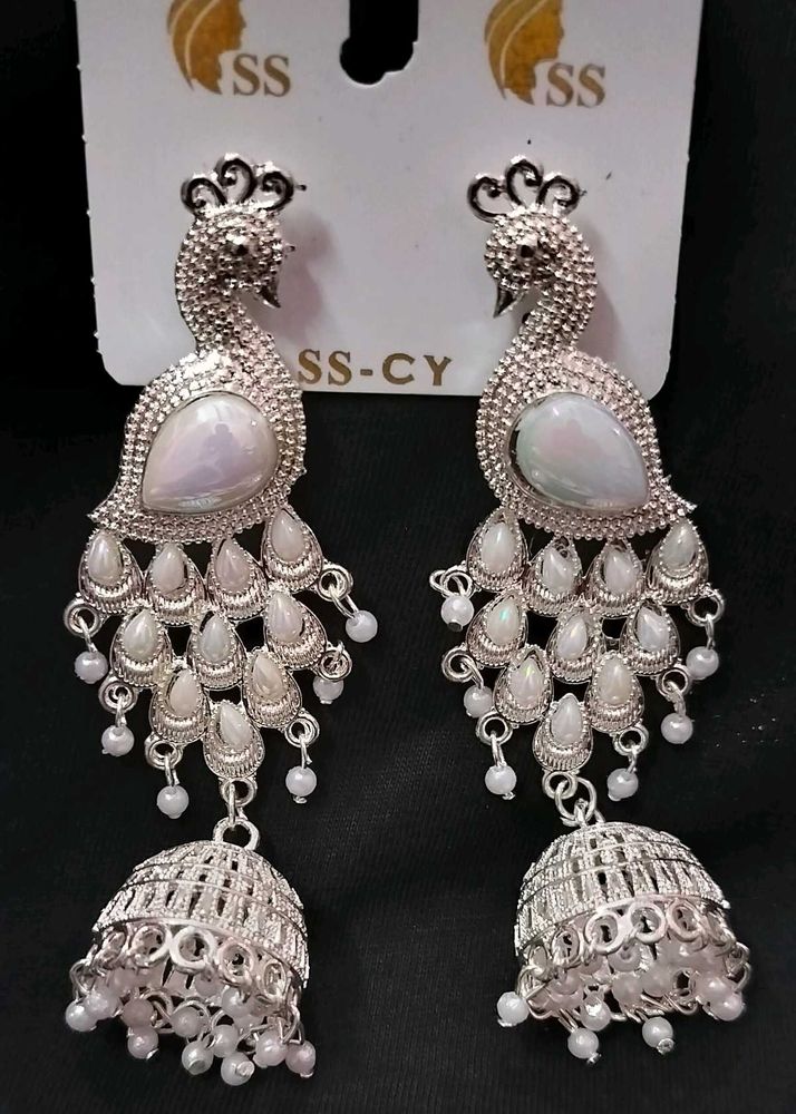 Peacock Design Jhumka