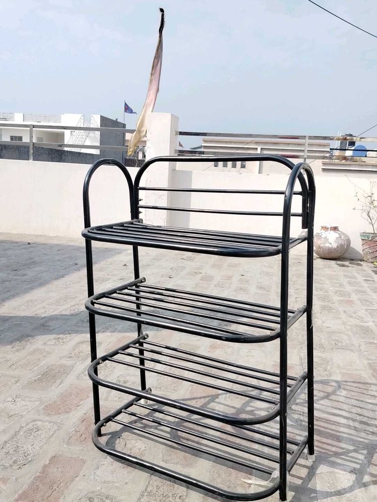 Metal 4-Tier Shoe Rack
