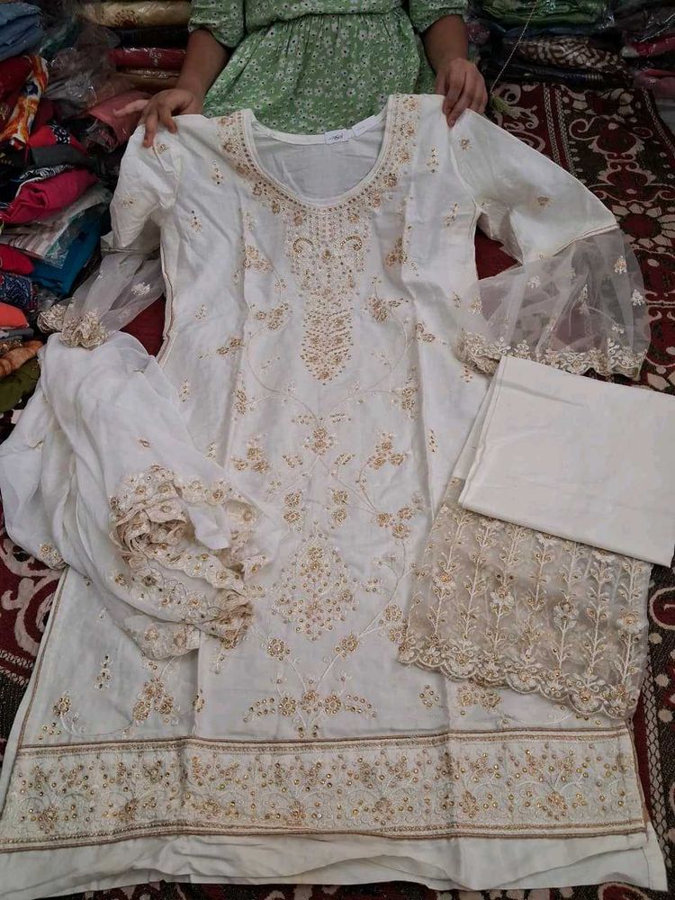 Elegant Embroidered Kurta Set