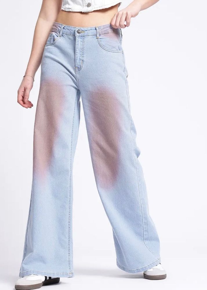 Trendy Wide Leg Jeans
