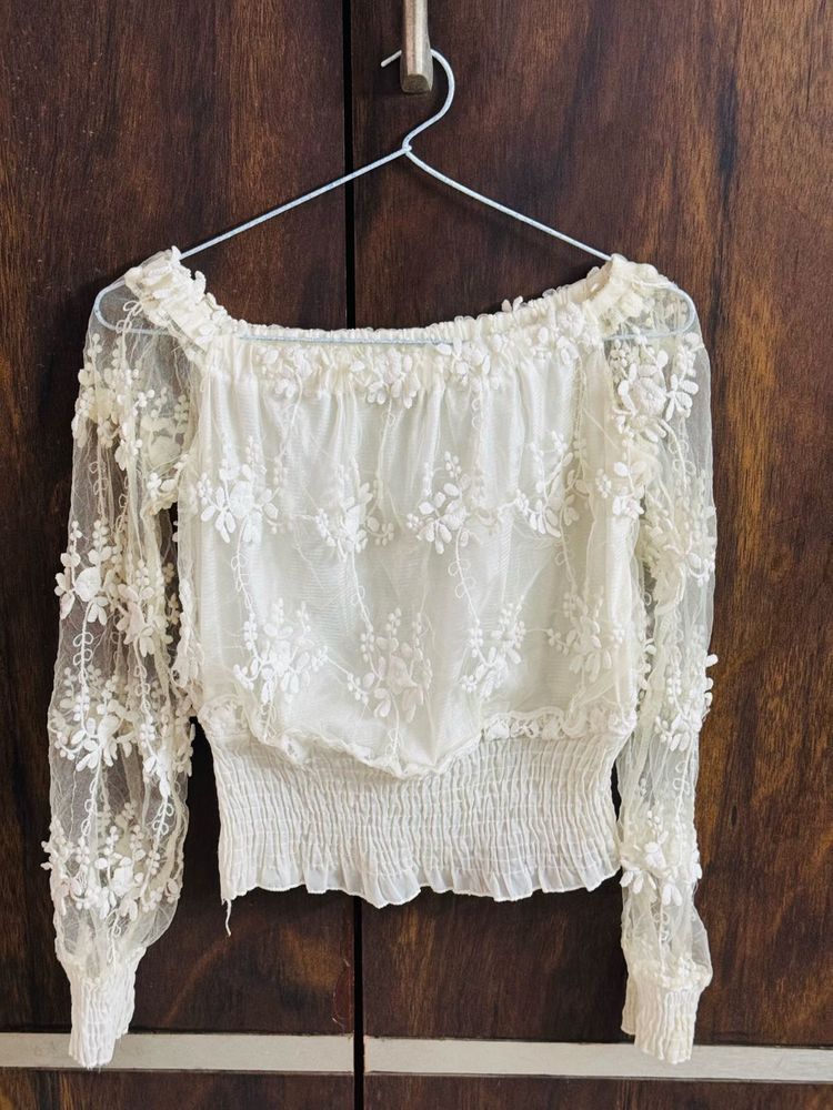 White Lace Top