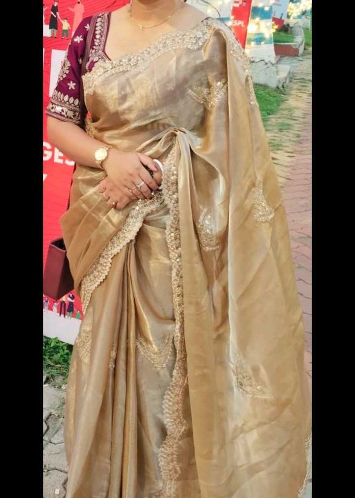 Wedding Wear Saree Totally New Once Time Use Only
