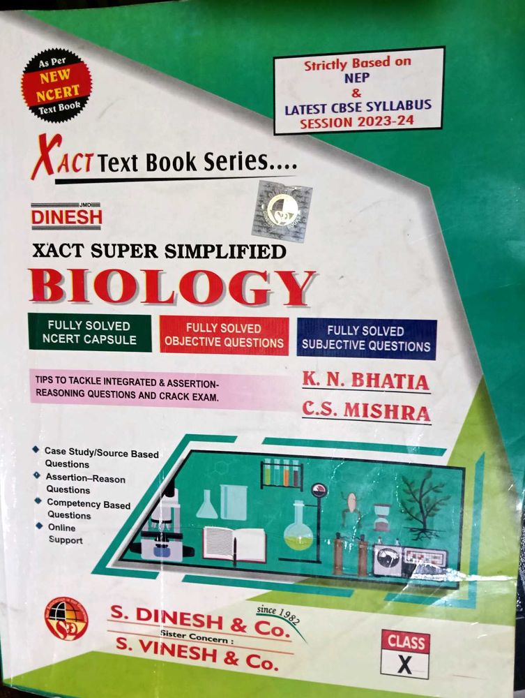 Dinesh Xact Super Simplified Biology For Class 10
