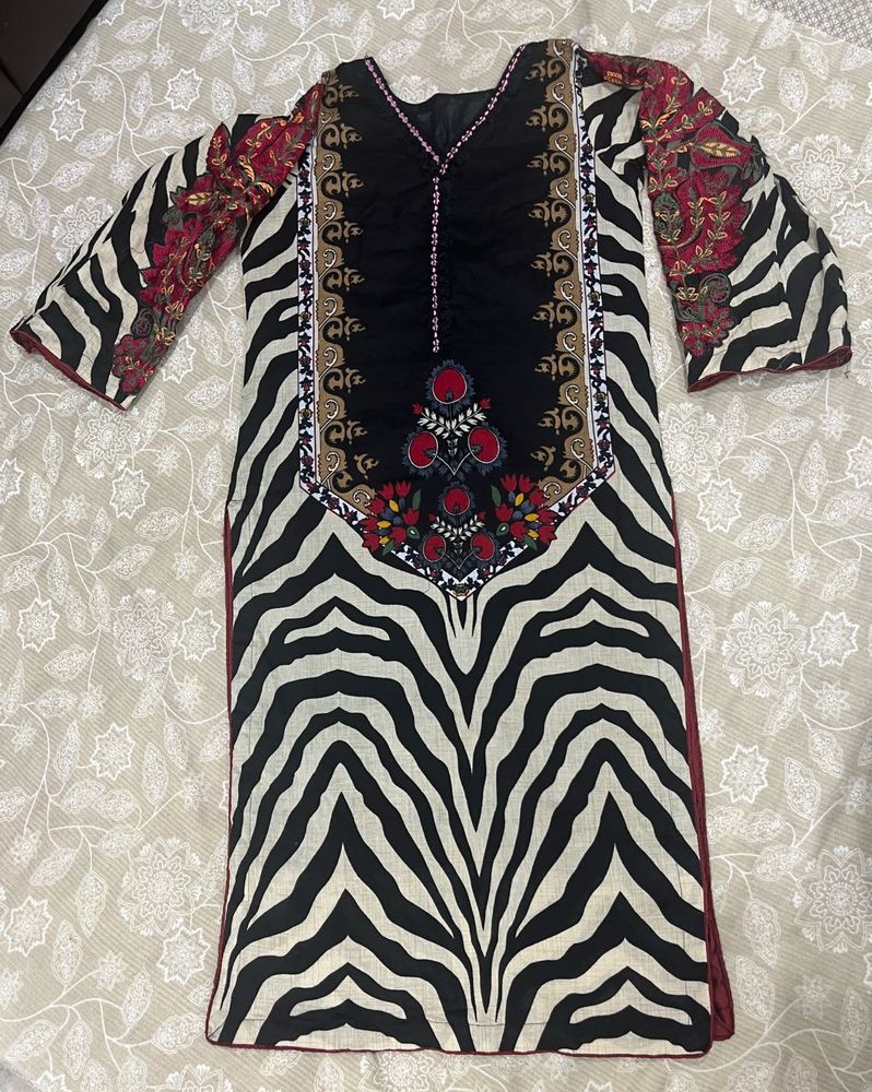 Stylish Zebra Print Kurti