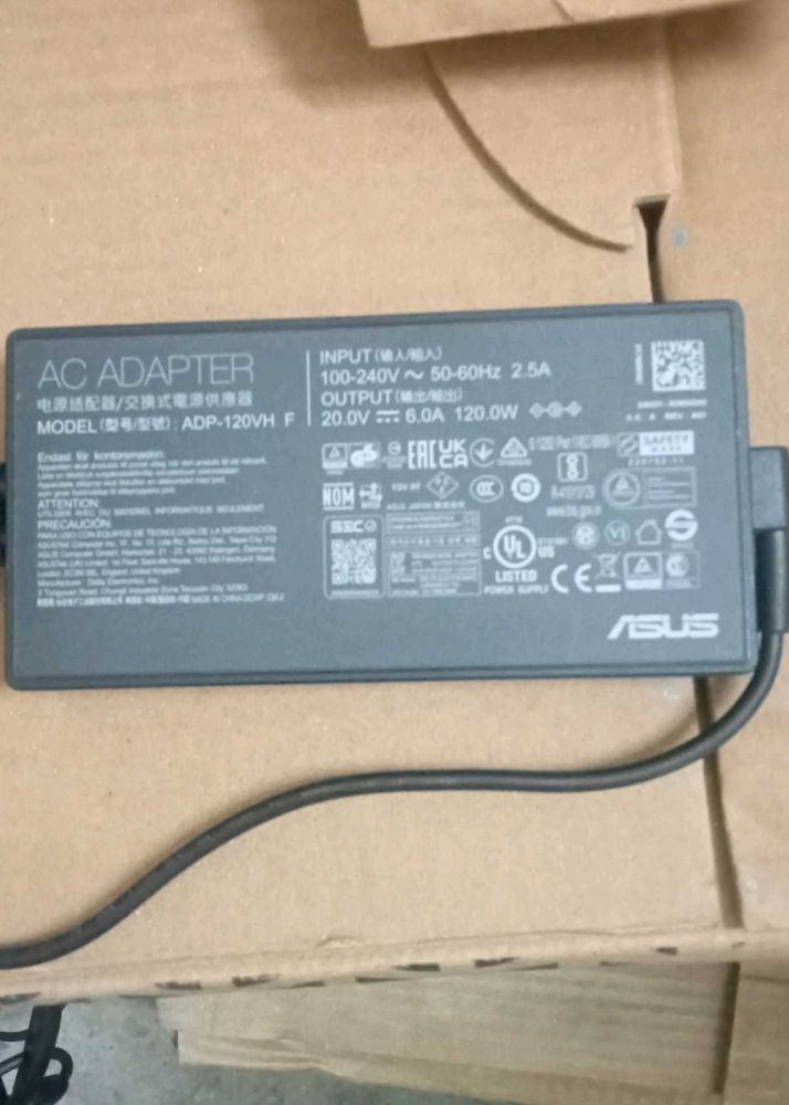 ASUS LAPTOP CHARGER NEW AND ORIGINAL 120 WATT