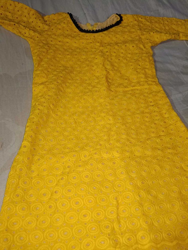 New Yellow Kurti