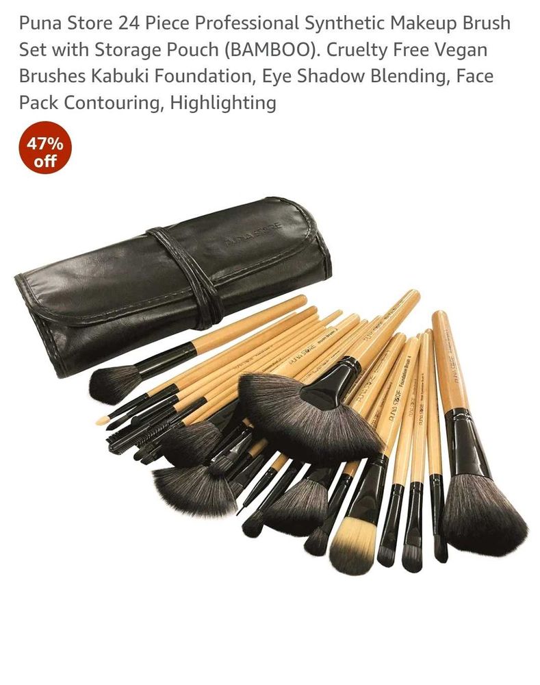 💗Puna Store 24 Piece Makeup Brush Set