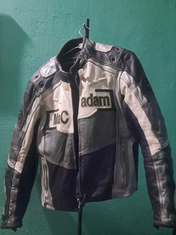 Leather Riding Jacket With Hump At The Back