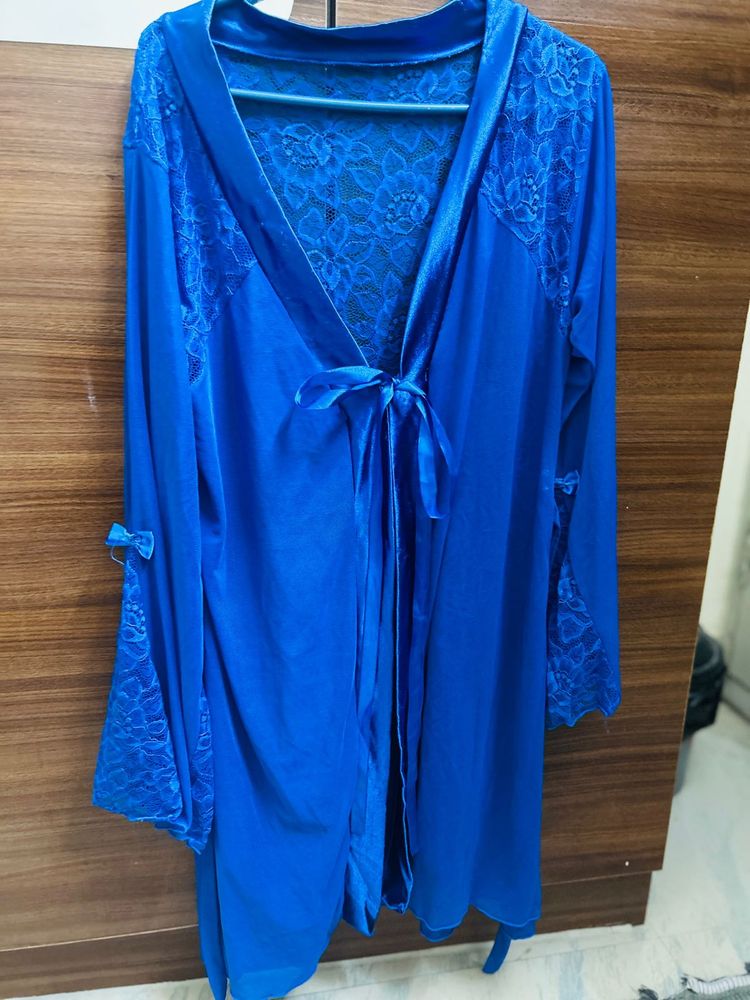 Blue Lace Robe