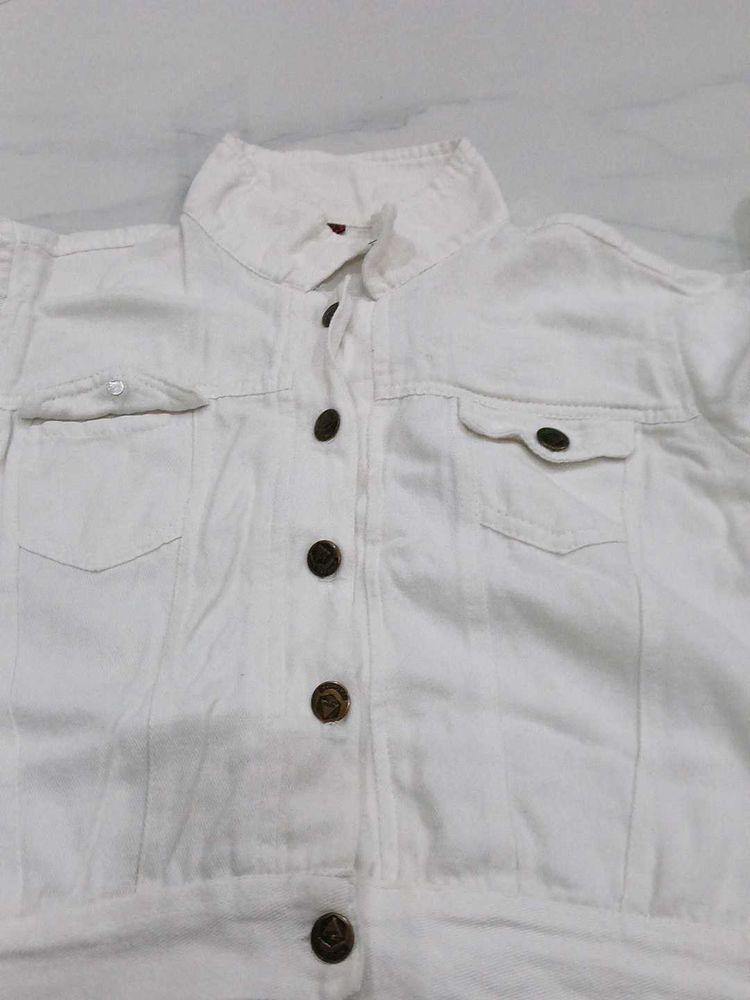 White Denim Jacket