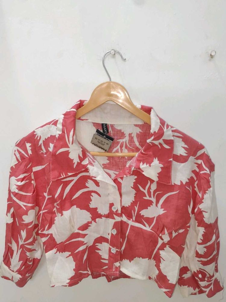 Floral Print Crop Top