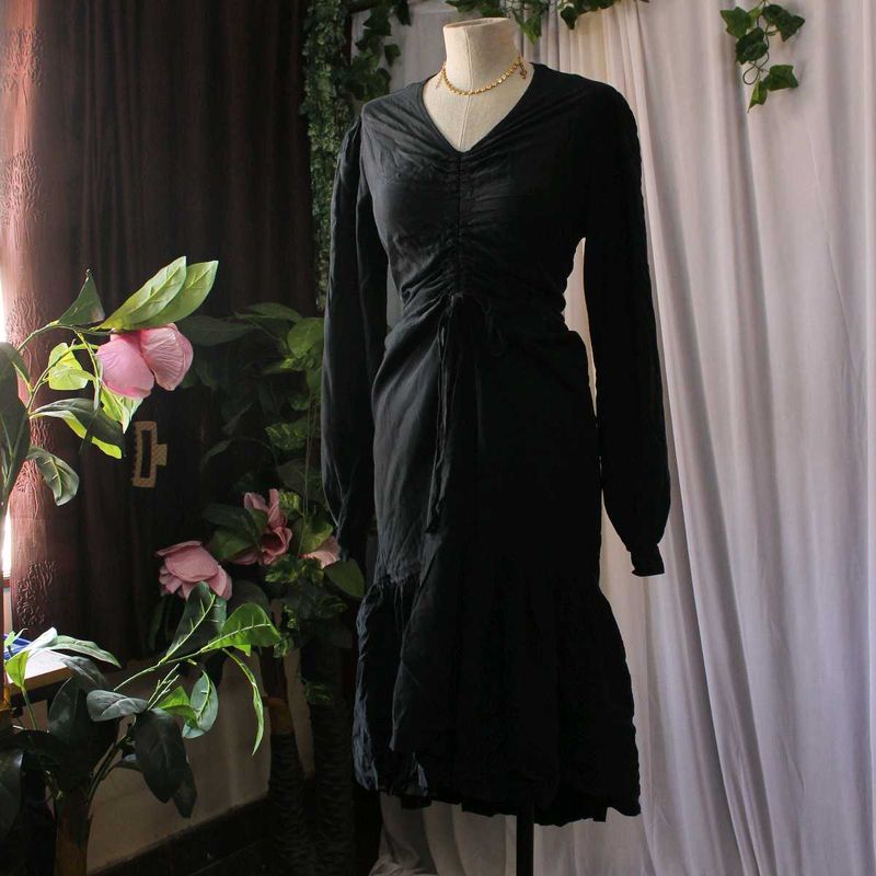Korean Vintage Inspired Long Sleeve Dress