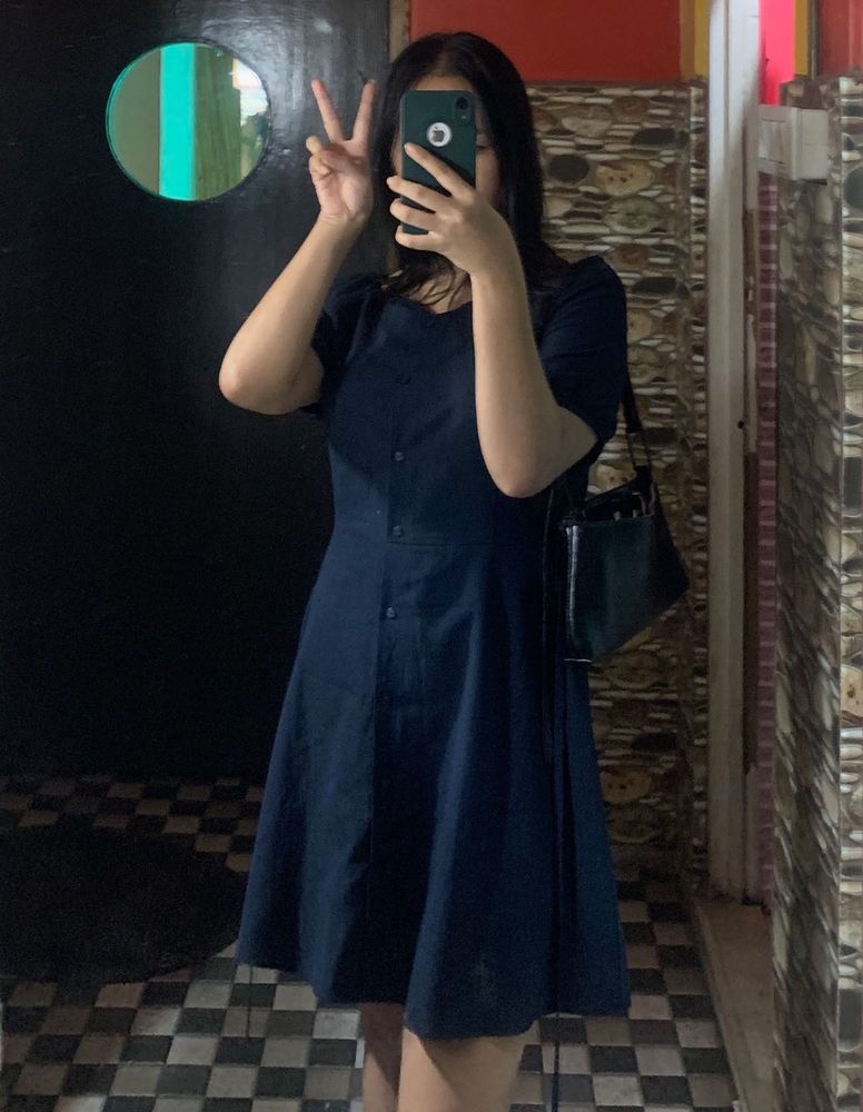 Cute Navy Blue Dress