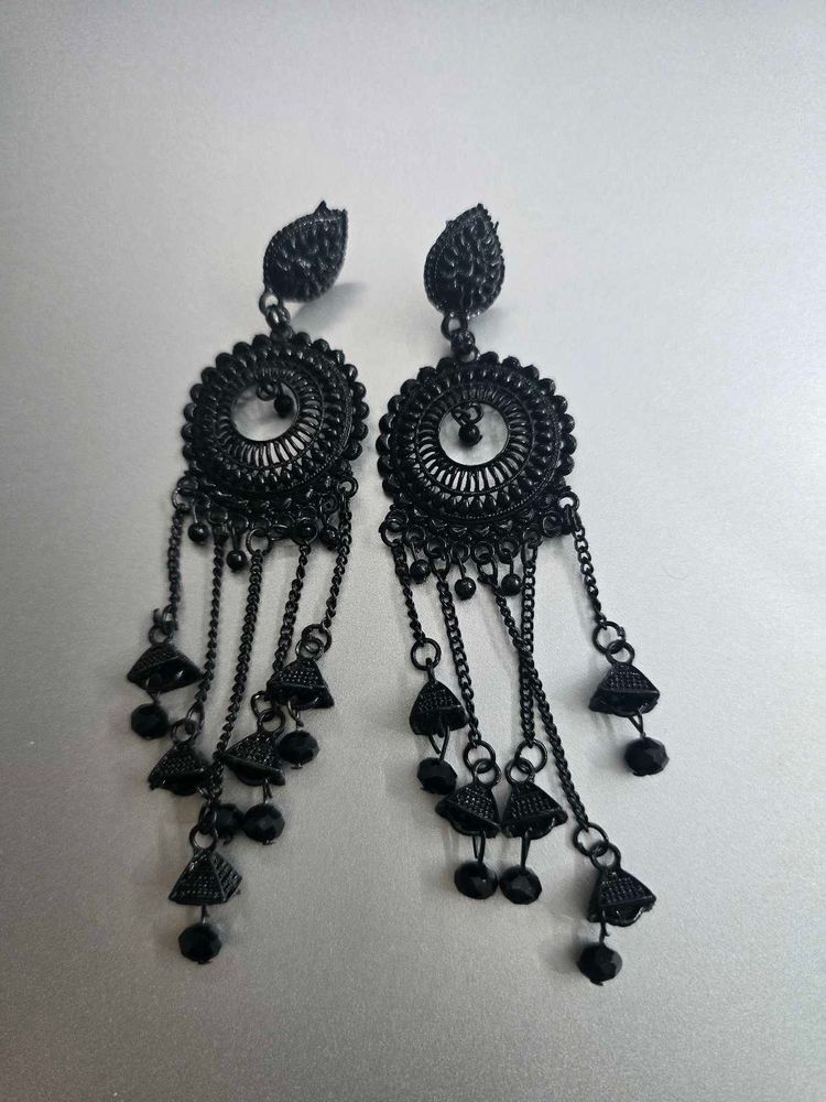 Black Dangle Earrings