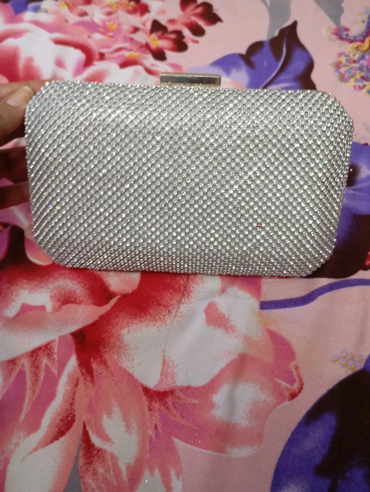 Glitter &amp; Sequined Wedding Bridal Clutch