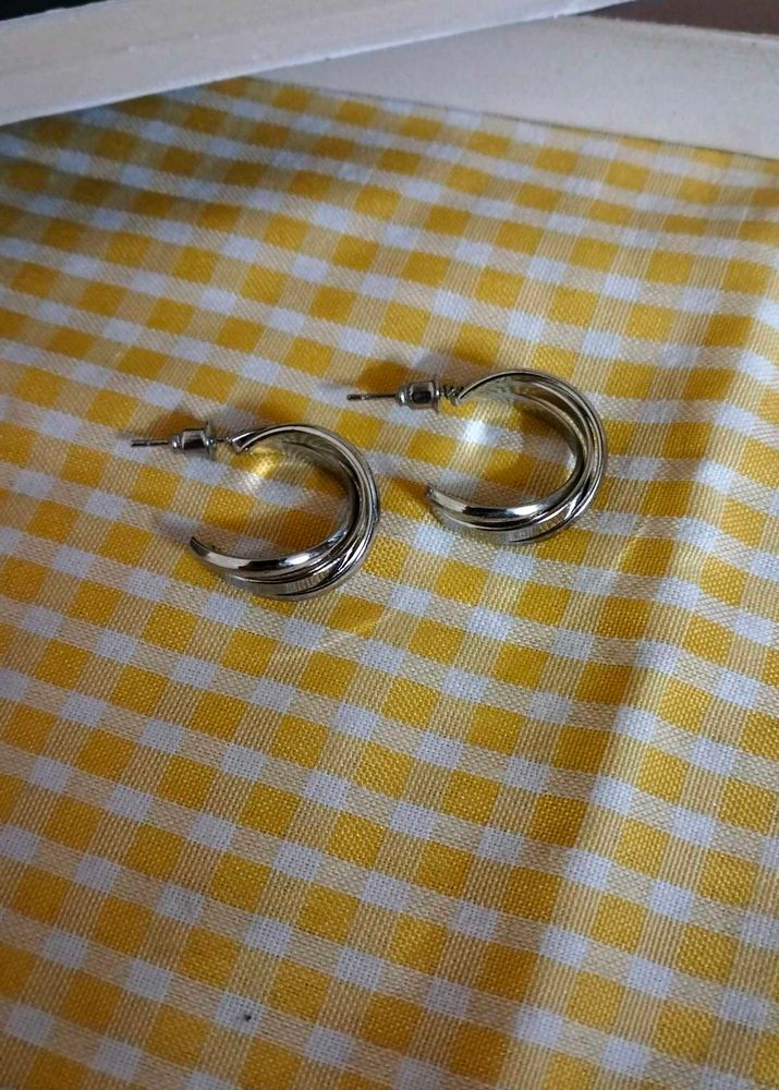 Silver Hoop Earrings