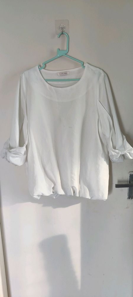 white formal top