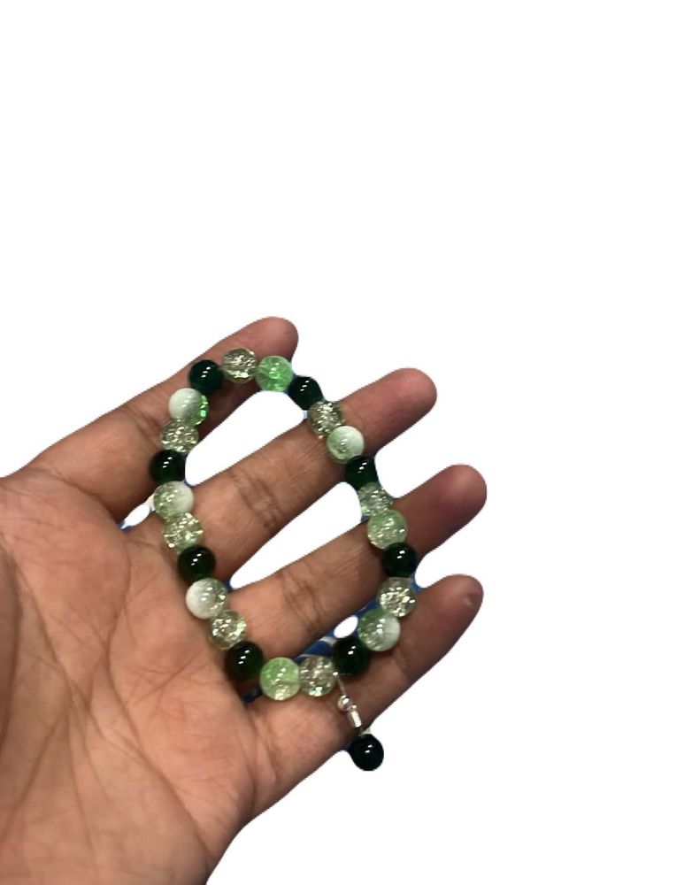 green Beaded Bracelet