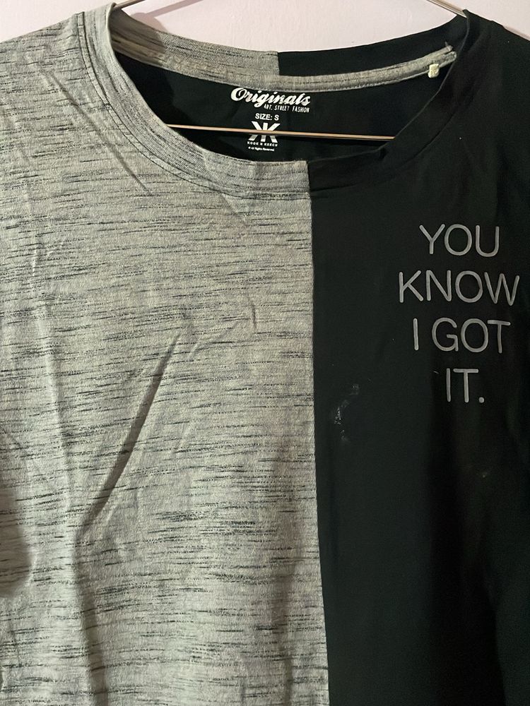 Over Sized Half Tshirt