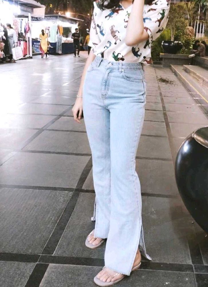 Bootcut Slit Jeans