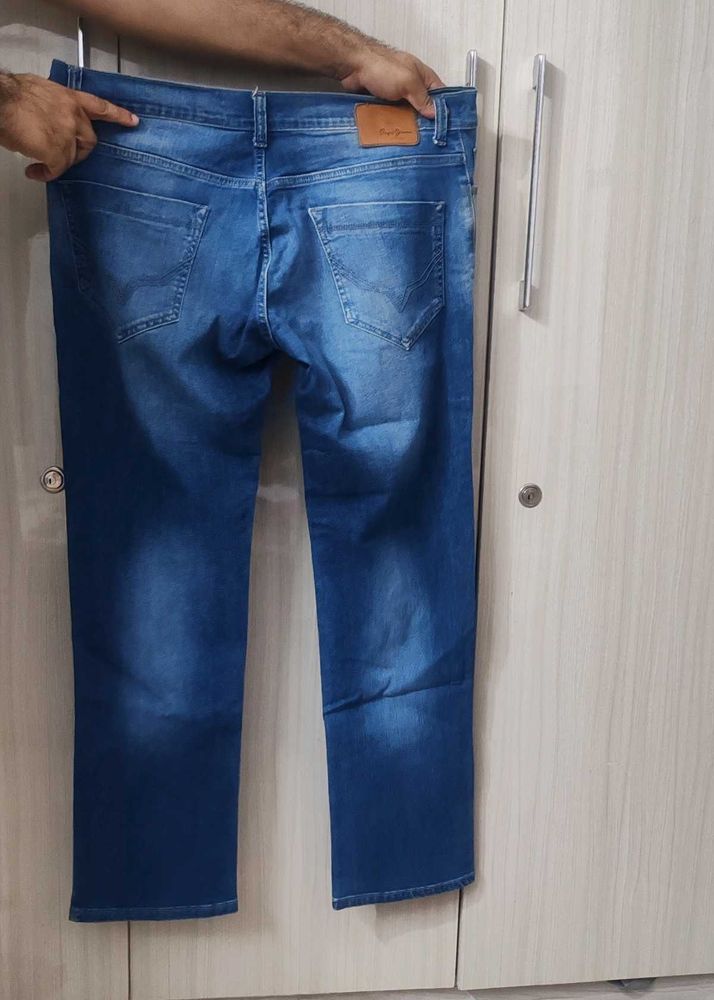 Pepe jeans Stylish Blue Denim Jean
