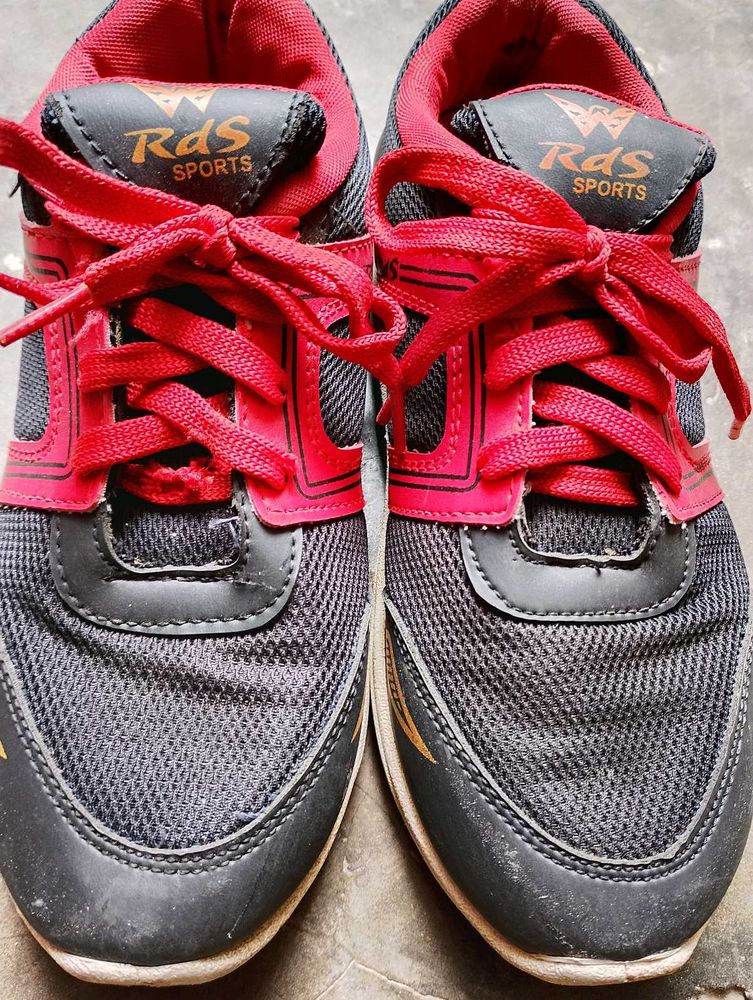 RDS Sports Black &amp; Red Sneakers