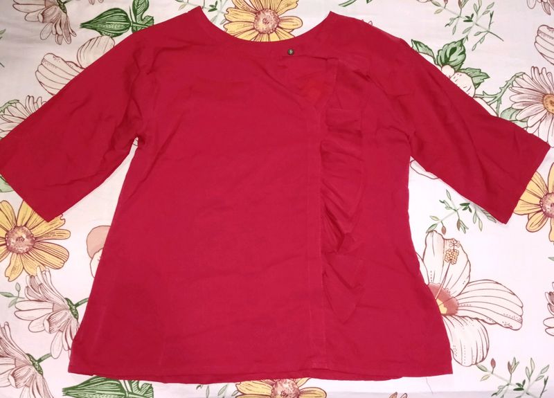 Front Cut Red Top