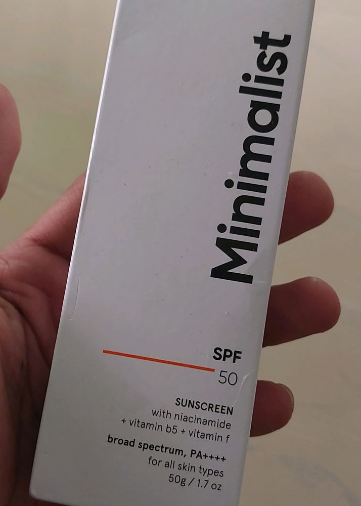 Minimalist Sunscreen Spf 50, PA++++, 50g