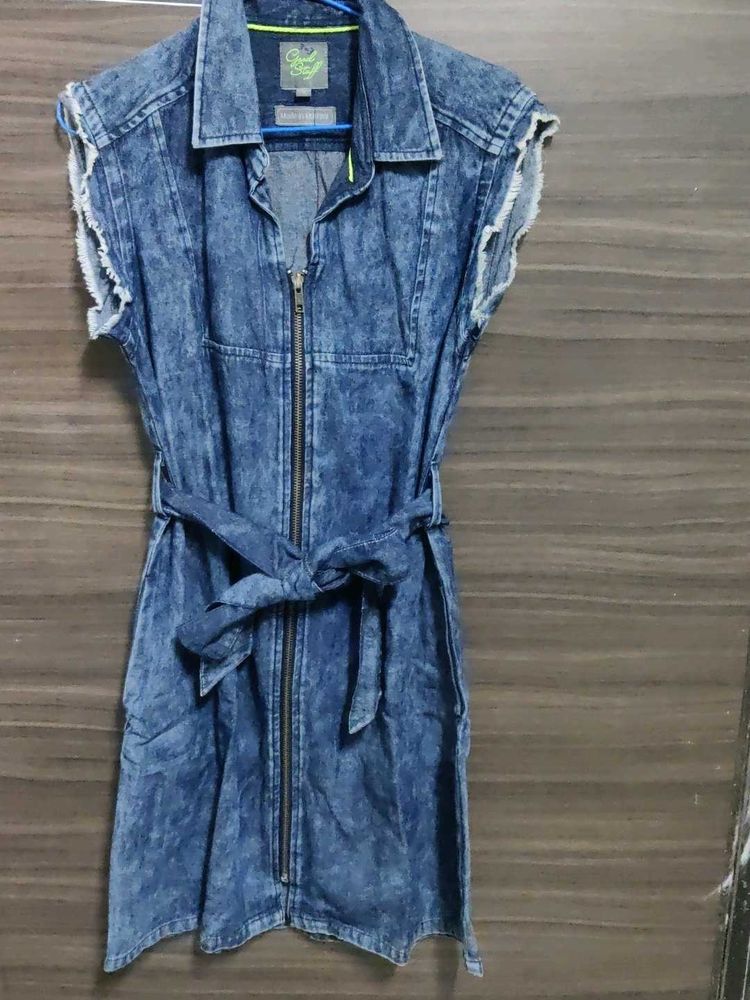 A-line Denim Dress