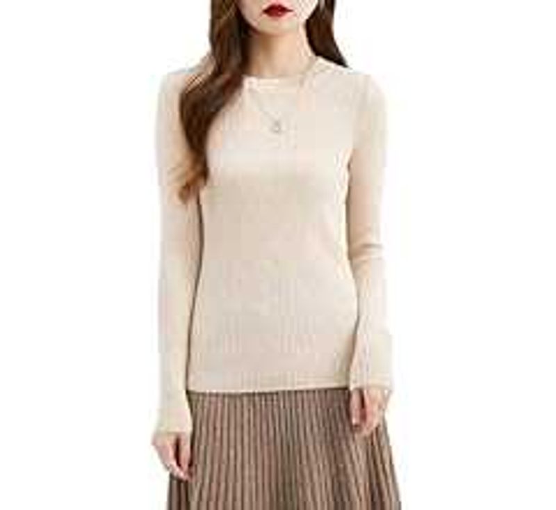 Elegant Beige Knit Top