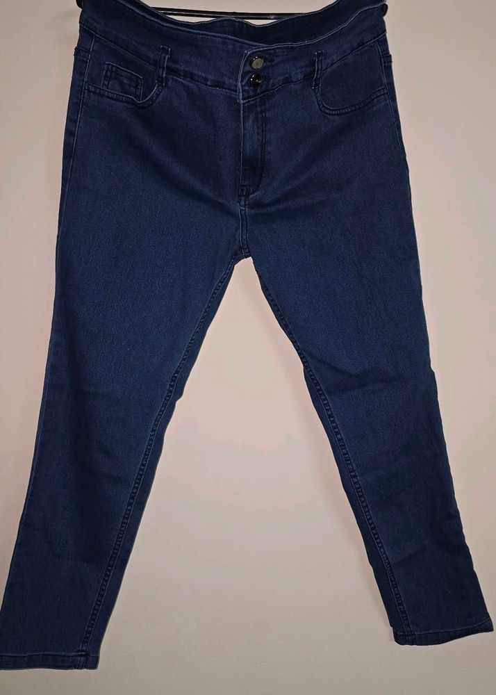 Classic Dark Wash Denim Jeans