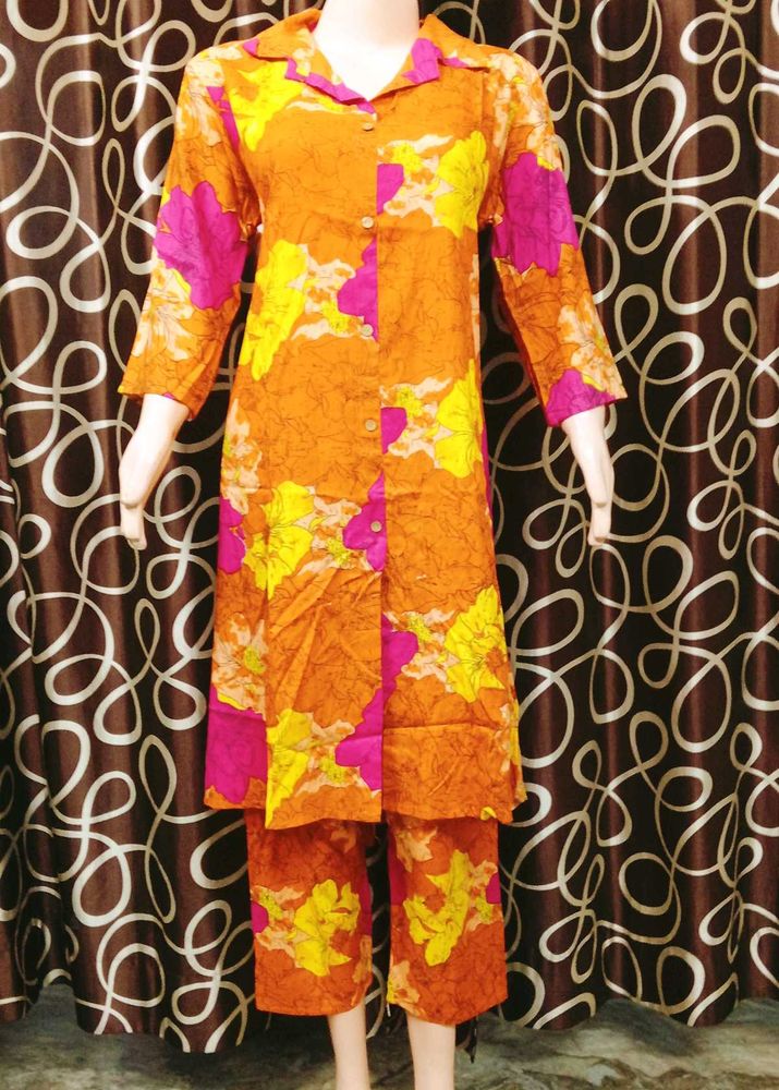 Flower Print Co-ord Set For Women