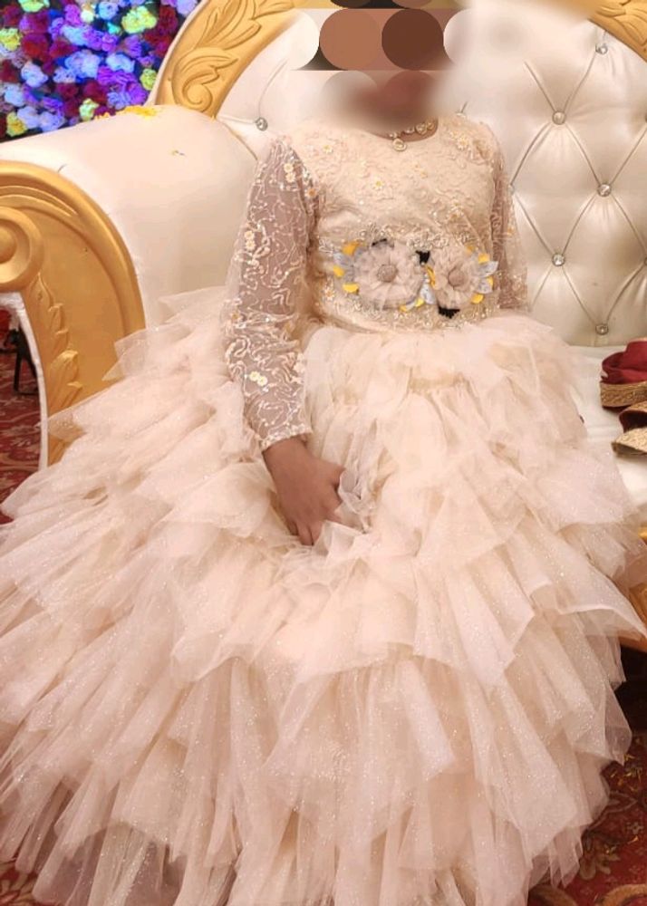 Size 32 Party Wear Long Frock For Girls