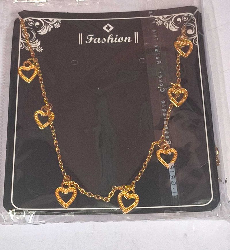 Gold Heart Charm Necklace trending attractive