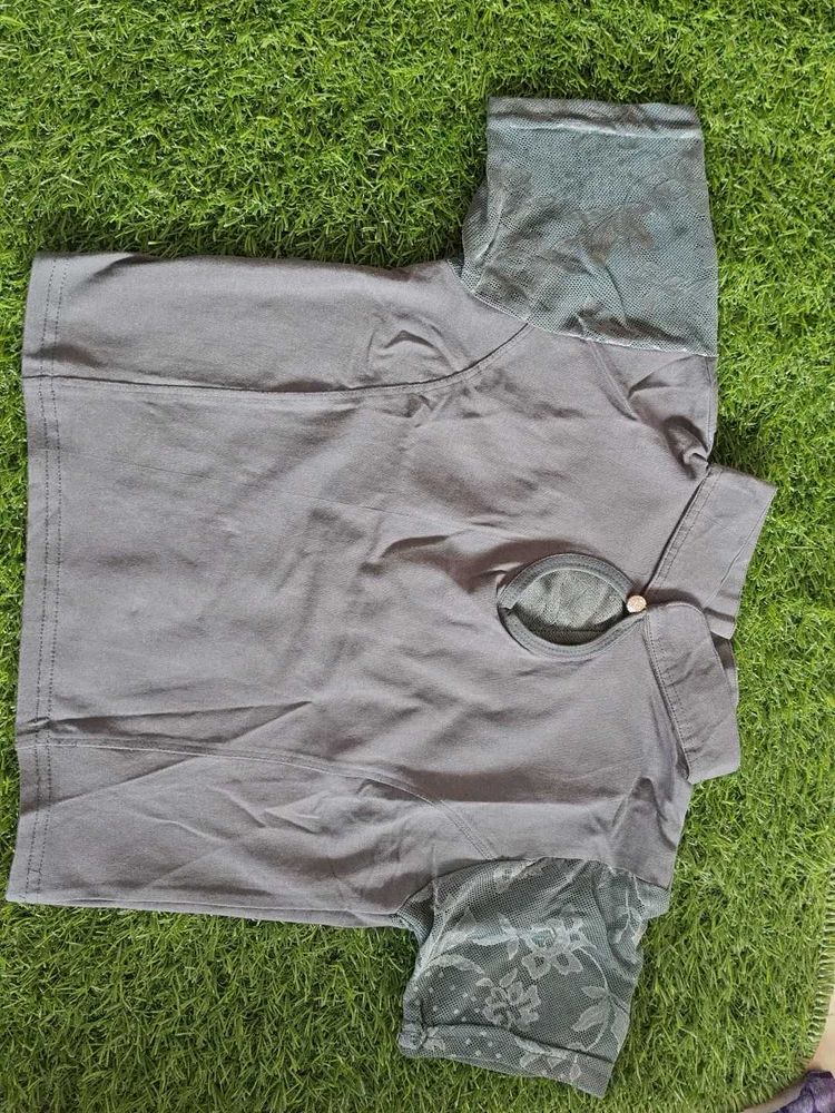 Blouse With Mandarin Collar For Women