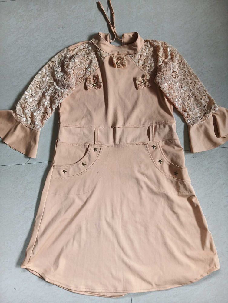 Lace Sleeve Dress