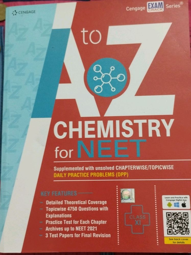 CHEMISTRY A TO Z For NEET , BY CENGAGE PUBLICATION , 11TH GRADE,PART 1 FOR NEET